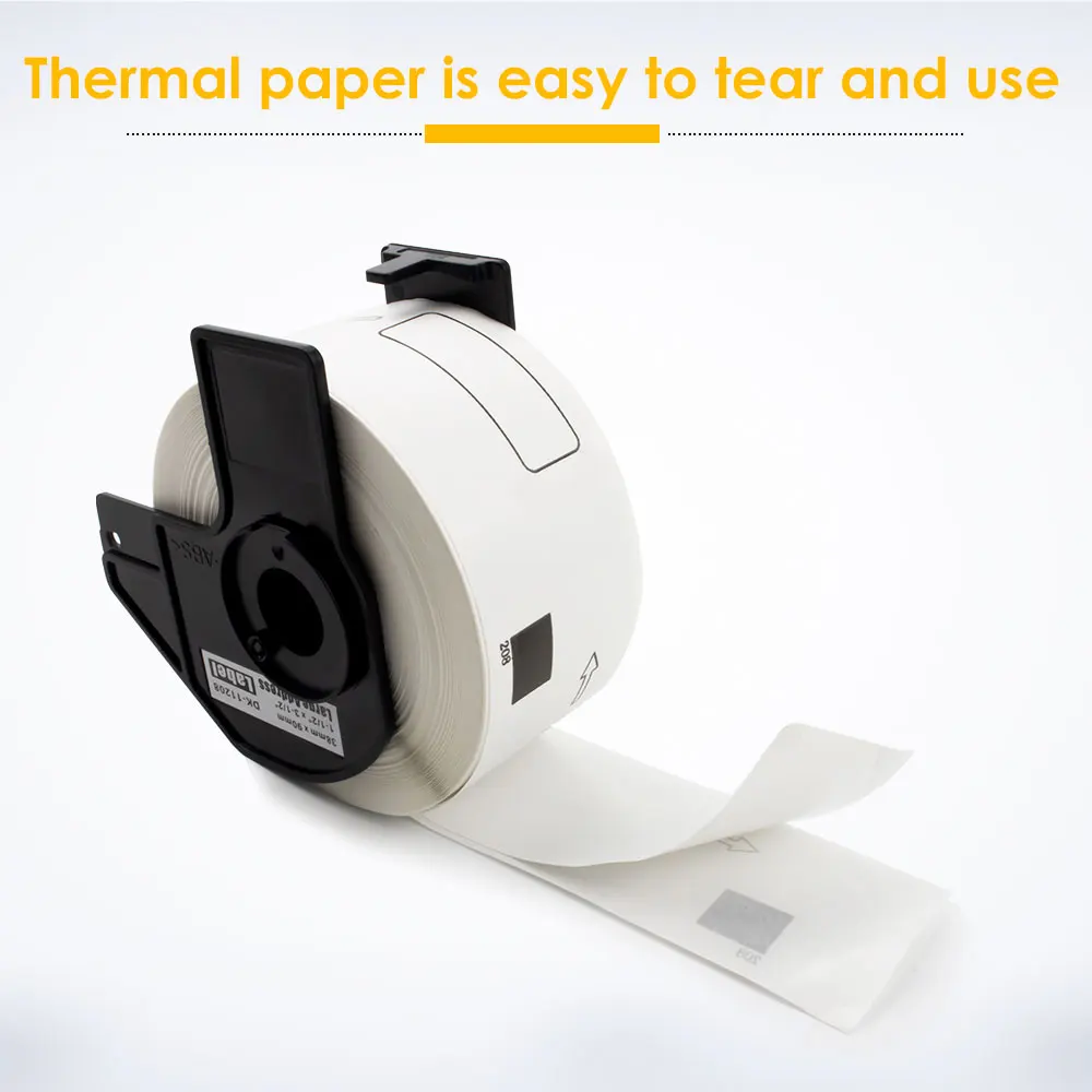 Картридж King для Brother Φ маленький белый бумажный адрес термальные этикетки 62*29 мм QL