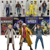 neca back to the future doc brown figure marty mcfly action figure almanac martin the 35th anniversary