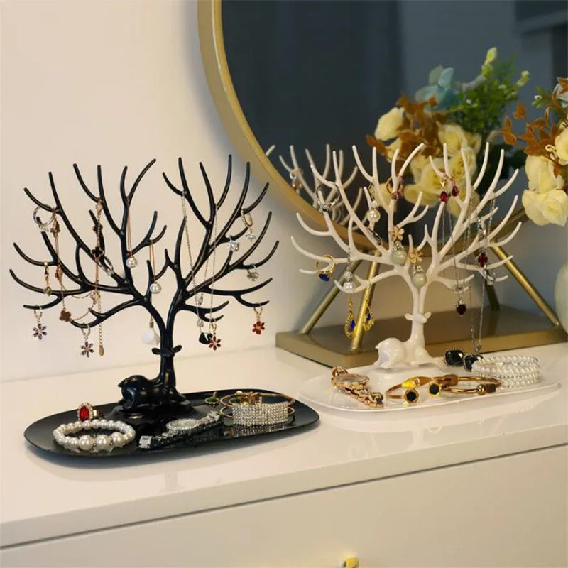 

Antlers jewelry Rack Beautiful Ring Earrings Organizer Ear Studs Jewelry Display Stand Holder Rack Showcase Plate Fashion