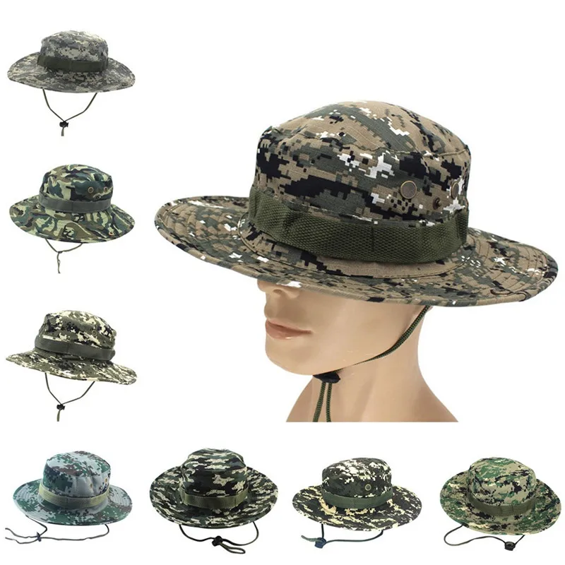 Регулируемая Кепка камуфляжные военные шапки Мужская Рыбацкая шляпа уличная