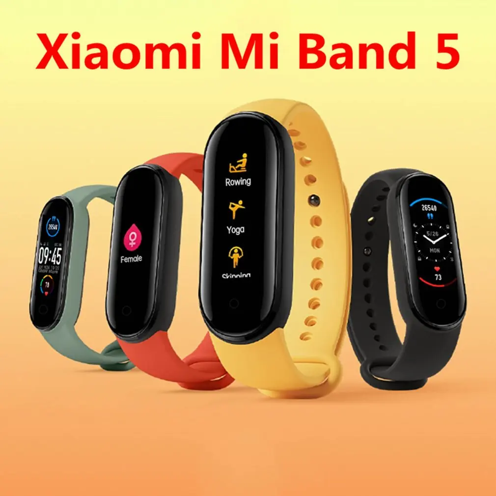 Браслет Xiaomi Mi Band 5 Spo2 Женский фитнес-браслет с нажимными клавишами пульсометром