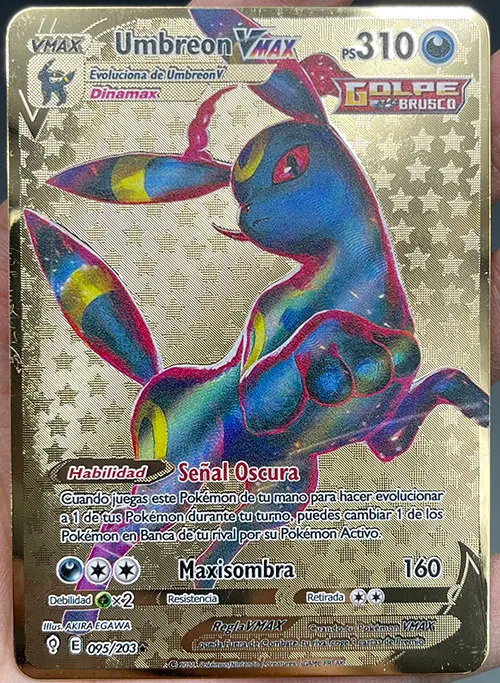 2022 New Spanish Version Pokemon Metal Cards VSTAR Vmax DIY Card Pikachu Charizard Golden Kids Gift Game Collections | Игрушки и хобби