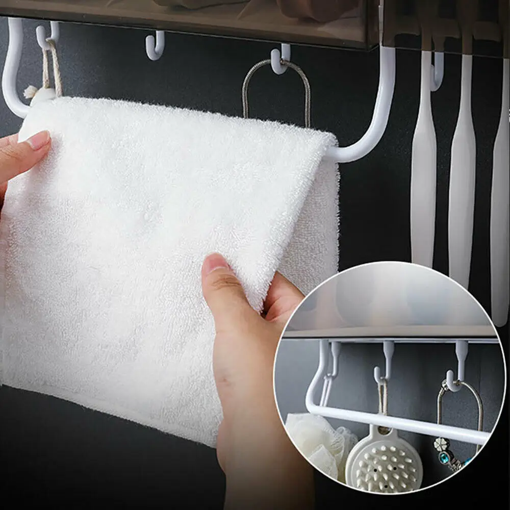 

Super Bathroom Accessories Set Toothbrush Holder Shower Shelf Storage Traceless Storage Rack Suction Cup Organizer Bath Shelves