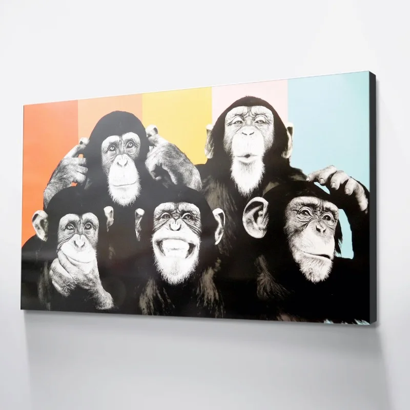 Настенное искусство семейный Декор Gorilla домашний декор холст принты