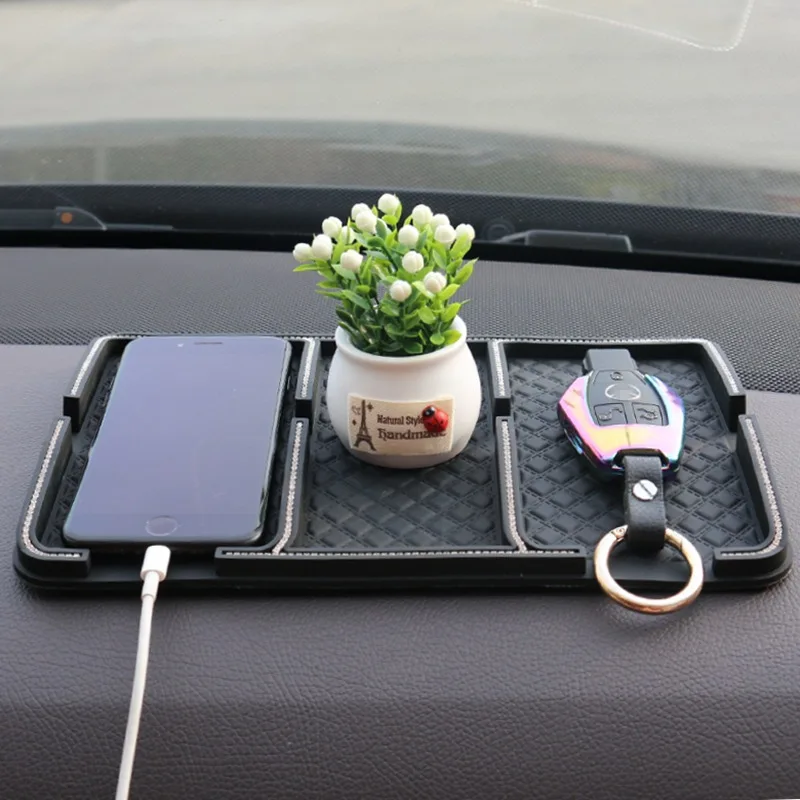 Алмазный нескользящий коврик из ПВХ с кристаллами многофункциональный