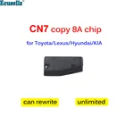 Оригинальный чип CN7 Copy 8A для автомобильных ключей Toyota Lexus Hyundai может работать с CN900 CN900mini TANGO