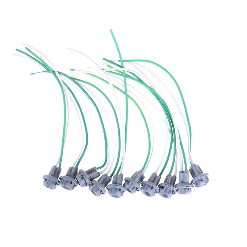 10 шт. T10 Разъем Автомобильная Лампа кабель провод лампы для Авто Грузовик