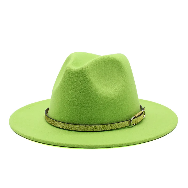 Мужские и женские фетровые шляпки с широкими полями Размеры 56 60 см для джаза Fedora в