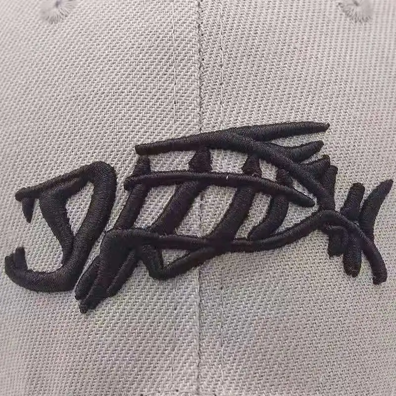 

Three-Dimensional Skull Shark Embroidery Adjustable Baseball Cap Outdoor Sun Protection Hat Unisex Casual Hat