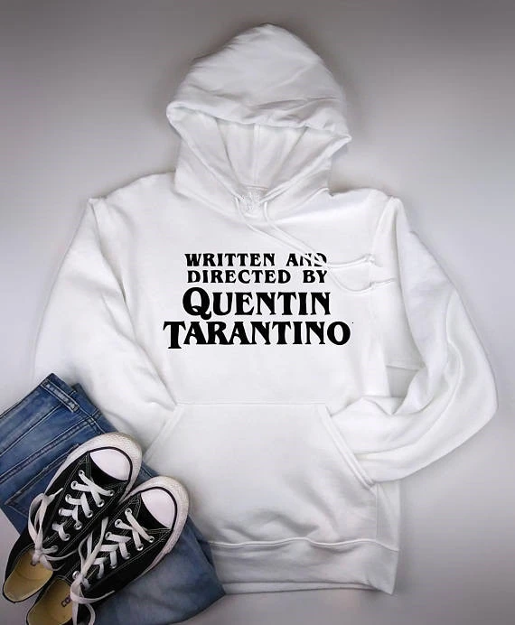 

Tarantino Film Fan Quentin Tarantino hoodie written and directed tumblr trending Unisex black hoodie tops women pullover- K251