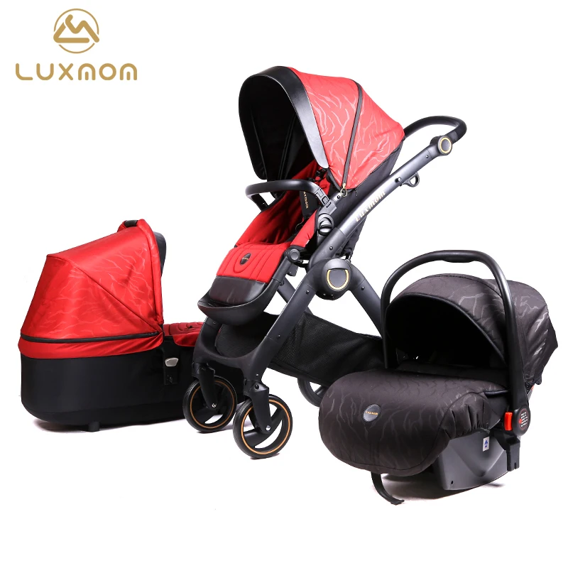 Детская коляска Luxmom 3 в 1 2 складные большие колеса легкая путешествии
