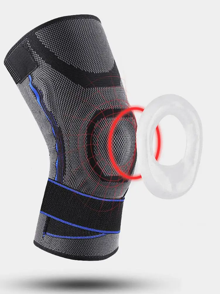 

1PC Sports Knee Pad Man Pressurized Elastic Knee Pads Support Fitness Gear Basketball Volleyball Brace Protector Breathable