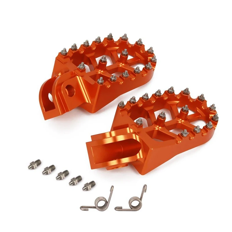 

Motorcycle Billet MX Wide Foot Pegs Pedals Rest Footpegs for KTM SX SXF EXC EXCF XC XCF XCW XCFW 125 150 200-530