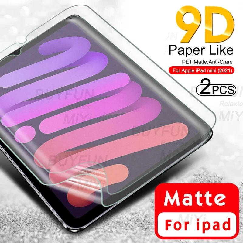 

2pcs paper like matte film for ipad mini 6 2021 screen protector for i pad mini6 mini 6th 8.3'' accessories not tempered glass