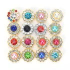 30 шт. блестящие бусины 11 мм Разноцветные круглые стразы для кабошонов для открытки для скрапбукинга украшения DIY ювелирных изделий Ремесла свободные бусины