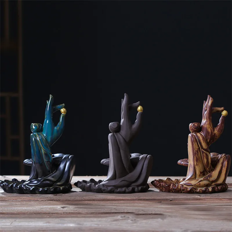 Керамический держатель для благовоний в виде бергамота и лотоса|Благовония