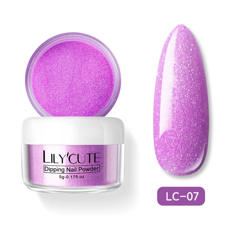 7 LILYCUTE 5 г/кор. Блестящий лак для ногтей цветной жемчужный блеск погружающий порошок для ногтей французская система для нанесения ногтей натуральный сухой порошок для ногтей - Цвет: 7