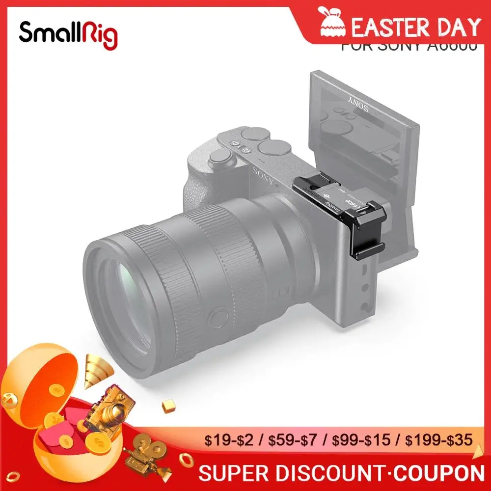 SmallRig Vlog Левостороннее крепление для камеры Sony a6600 микрофона вспышки DIY варианты