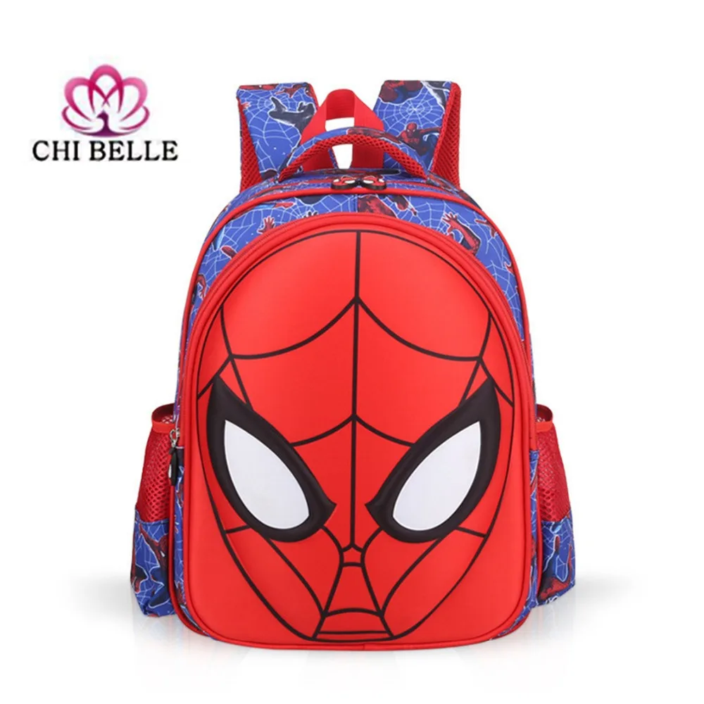 spider man Маленький школьный рюкзак с изображением пчелы из мультфильма для детей, жесткий рюкзак для школьников и девочек, мягкий рюкзак с двойным плечом, повседневная сумка из искусственной кожи - Цвет: spider man