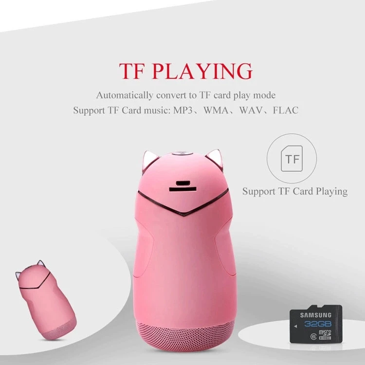 Мини-творческий мультфильм cat беспроводной мобильный телефон bluetooth динамик