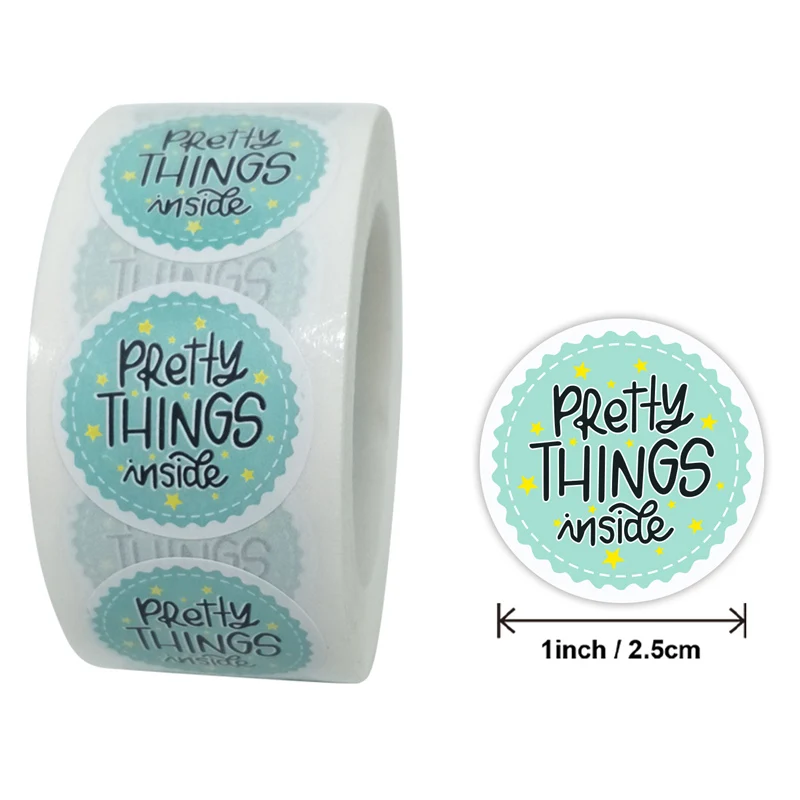 Pretty Things внутренние стикеры 1 ''круглая Золотая фольга Синий Зеленый Розовый