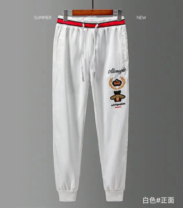 

Thin design Sweatpants Plus Size 3XL Men Joggers Track Pants Elastic Waist Sport Casual Trousers Baggy Fitness summer design