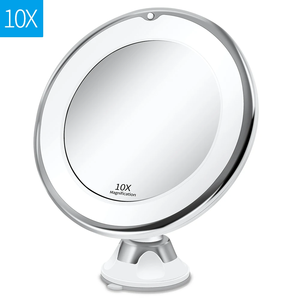 10X Style1 Косметическое зеркало с 10X светильник s светодиодный светильник ed светодиодный зеркало настольное зеркальный увеличительный зеркальный светильник зеркальце зеркала spiegel espelho VIP дропшиппинг - Цвет: 10X Style1