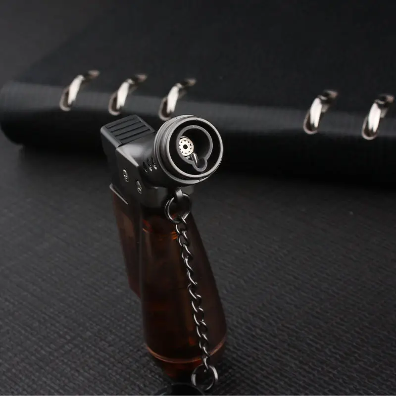 Бутановая Зажигалка для сигар ветрозащитная сигарет фонарь пламя распылитель