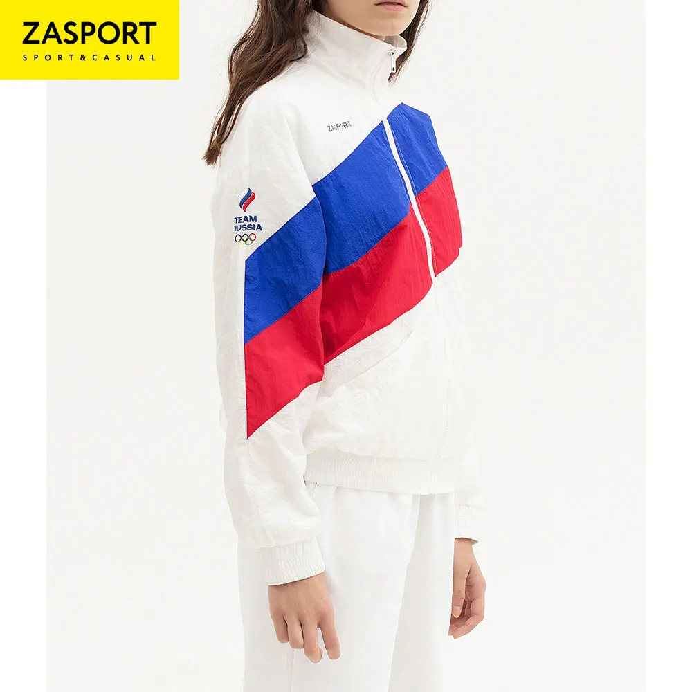 Куртка Team Russia OFA218 037/001 WHT женская без капюшона белая|Куртки для тренировок| |