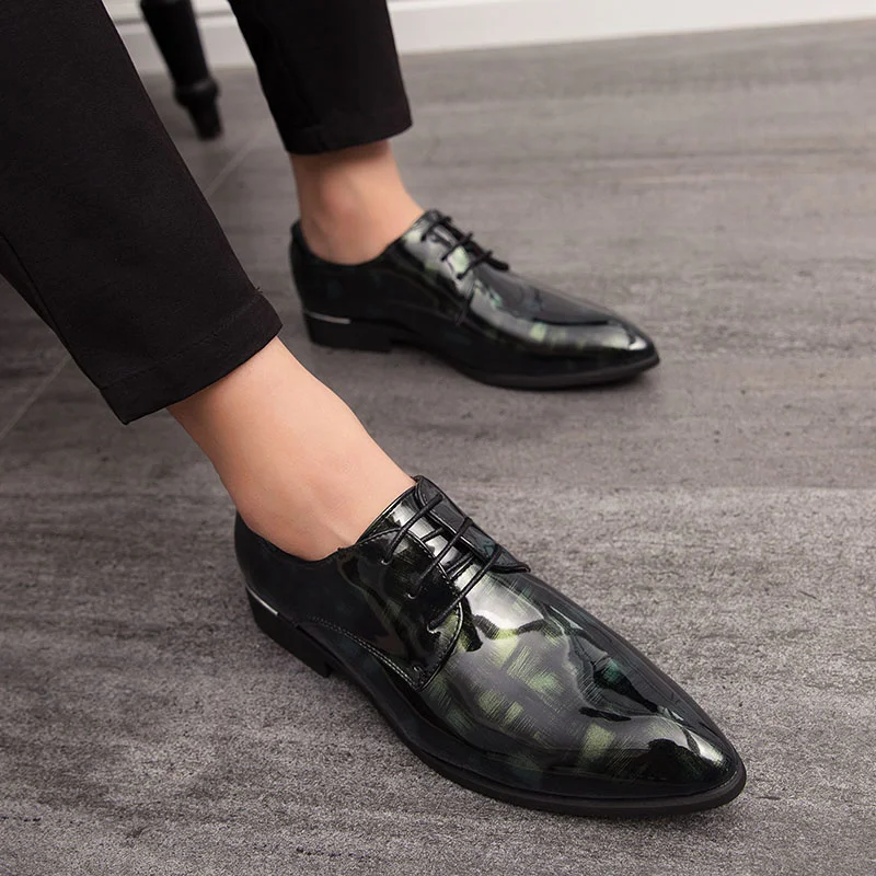 

Туфли мужские с острым носком, заостренный носок, модная деловая обувь в британском стиле, большой размер 46, весна-осень