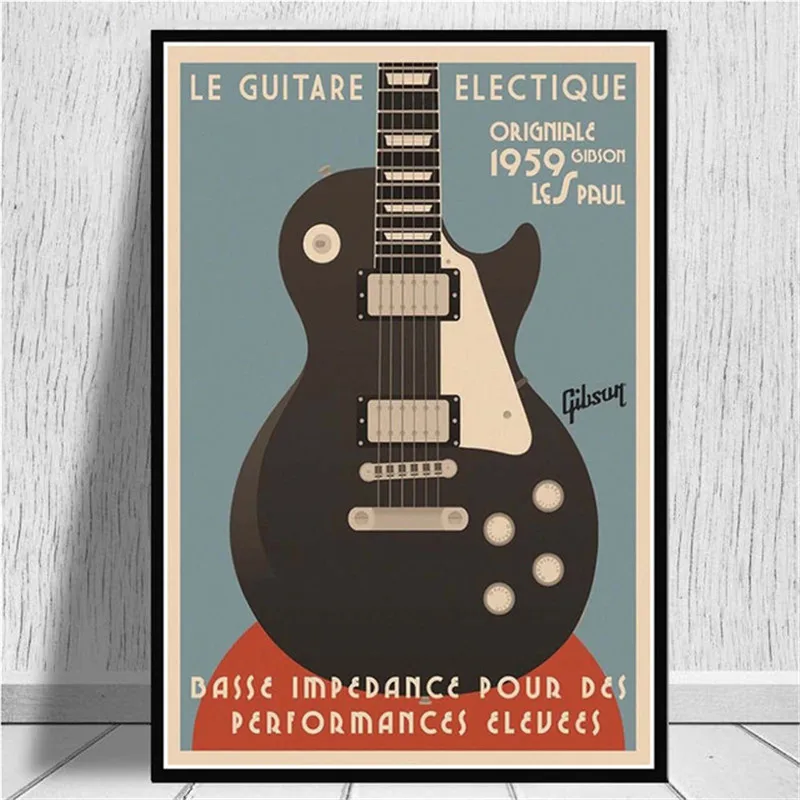 

Canvas Prints Pictures Wall Art Guitars Instrument Collections Music Quote Painting Home Decor Modular Nordic Poster Living Room