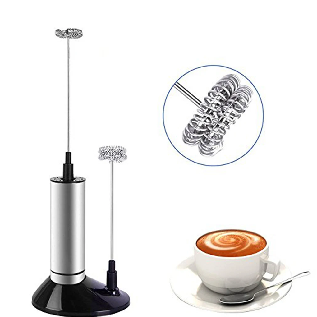 

Hand Held Frother Stainless Steel Powerful Whisk Machine Electric Mini Milk Frother Kitchen Mixer Hand Milk Foamer Coffee
