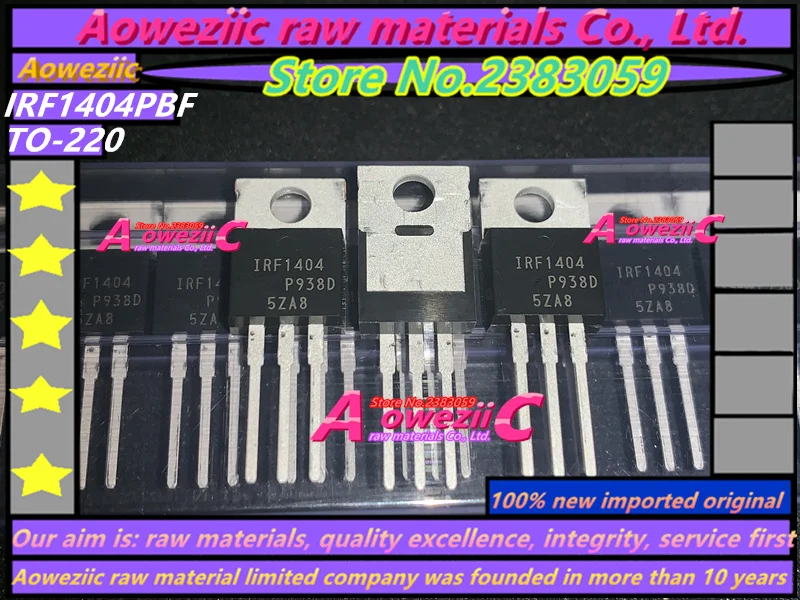Aoweziic+ новая импортная оригинальная IRF1404 IRF1404PBF-220 IRF1404Z IRF1404ZPBF-220 IRF1404ZS IRF1404ZSTRLPBF TO-263