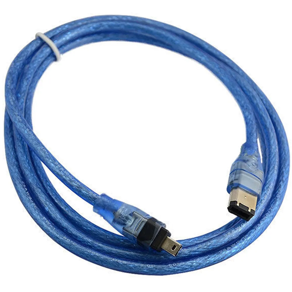 Кабель-адаптер ERE FireWire 400 прозрачный шнур IEEE 1394/iLink Кабель DV с 6 контактами на 4