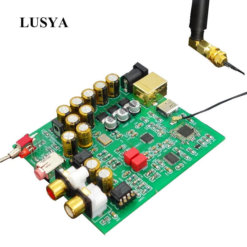 Беспроводной приемник LUSYA LDAC Csr8675 Bluetooth 5 0 ES9028/AK4493 DAC декодер плата APTX HD поддержка 24