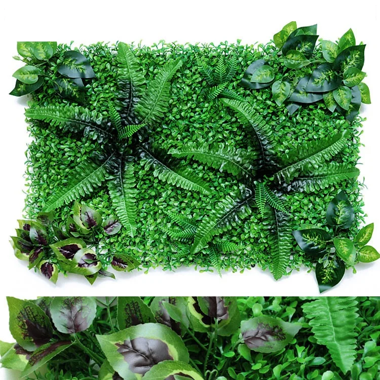 

Outdoor Plastic Green Wall Artificial Grass Vertical Garden Home Decoration Hanging Artificial Plant Grass Wall