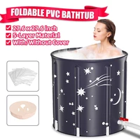 6layers bracket adult folding bath tub large household thickened bath tub can store portable household bath barrel