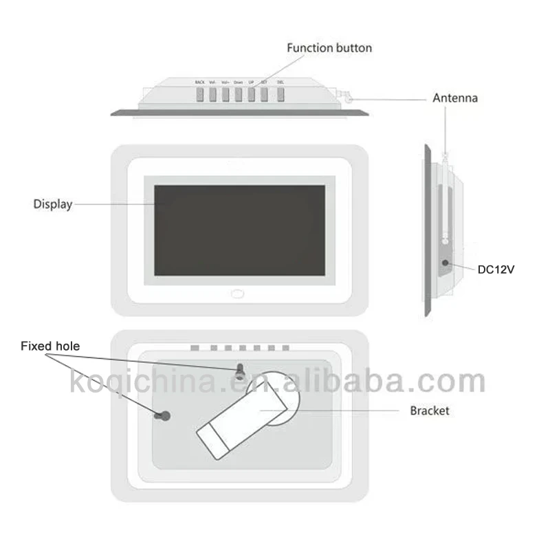 Беспроводная настольная система вызова с номером дисплей ресивер для кафе
