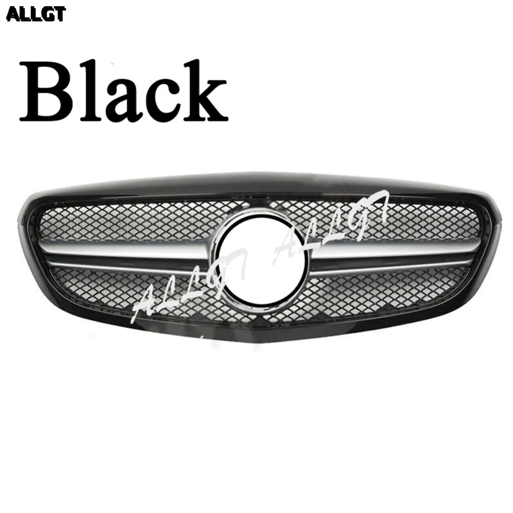 Car Front Grill fit for Mercedes W205 C class C250 C300 C40 2015 2016 bumper Grille BLACK GLOSS silver | Автомобили и мотоциклы