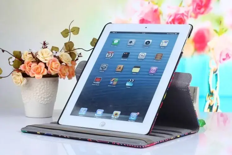 Чехол с цветочным рисунком для ipad 2/3/4 9 7 дюйма чехлы из искусственной кожи