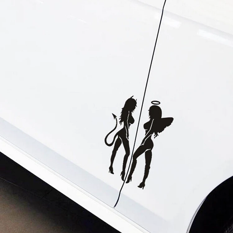 3D Автомобильные наклейки виниловые дьявол ангел демоны отражающие