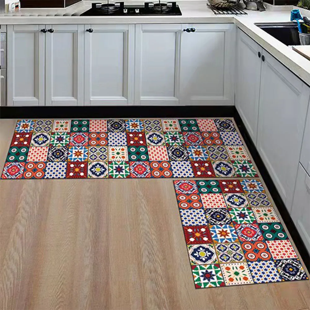 

Fashion Simple Nordic Style Kitchen Mat Floor Carpet House Hold Carpet Long Strip Door Mat Modern Home Decor