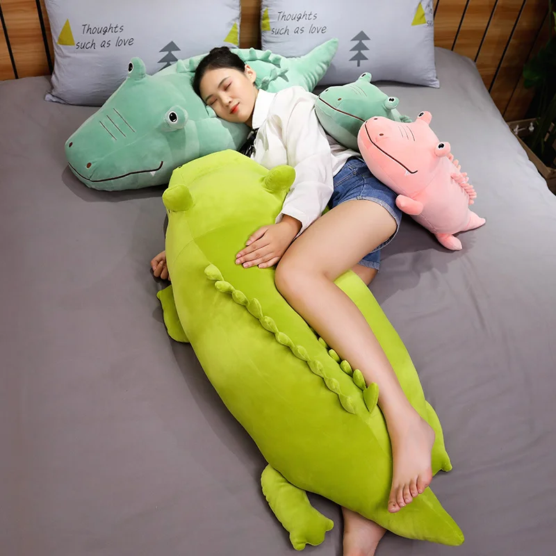

60-120cm Big Eyes Fat Crocodile Plush Toy Soft Cartoon Animal Alligator Doll Simulation Decoration Baby Children Gifts