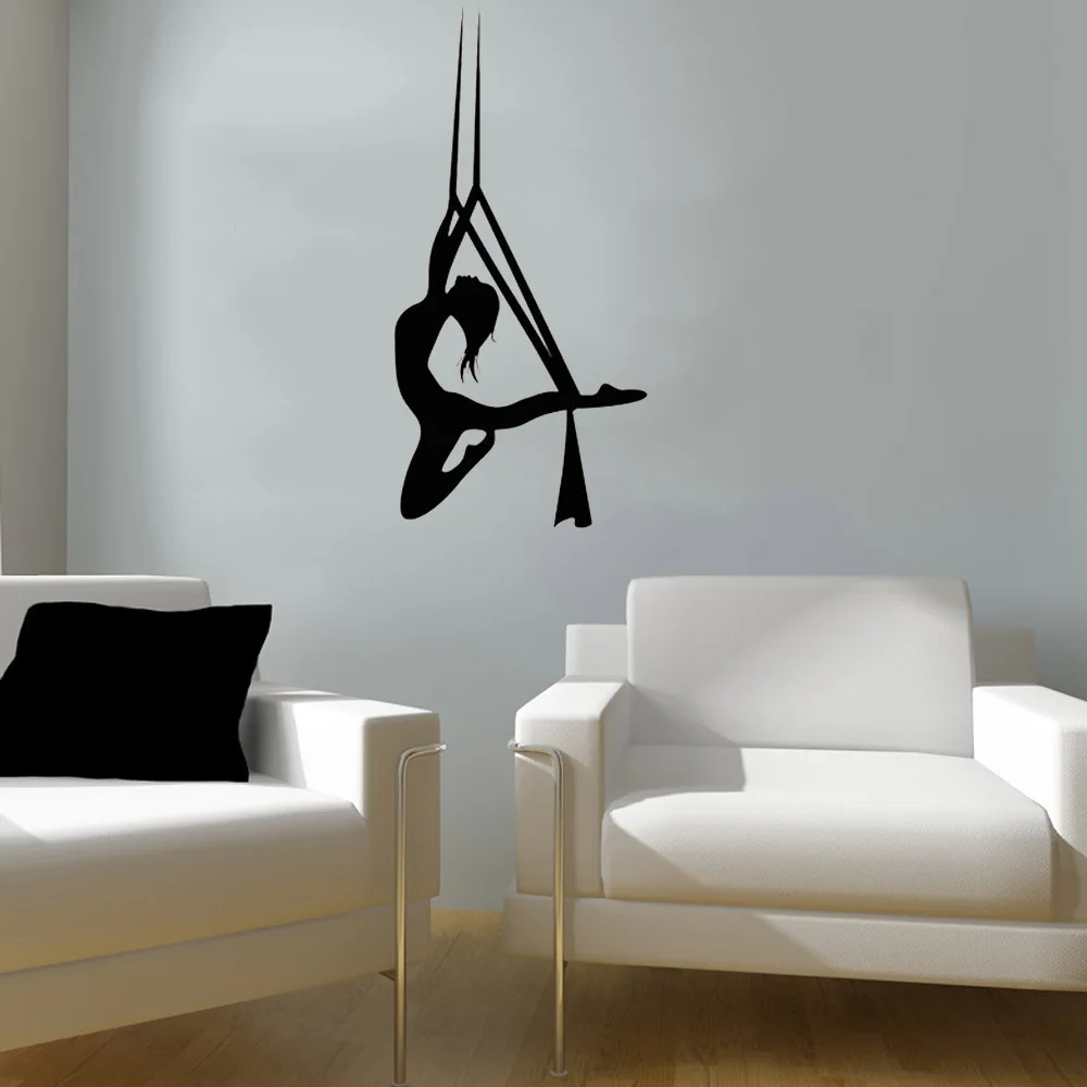 

Воздушная Йога Красота Девушка здоровье домашний декор настенные наклейки виниловые наклейки ph346