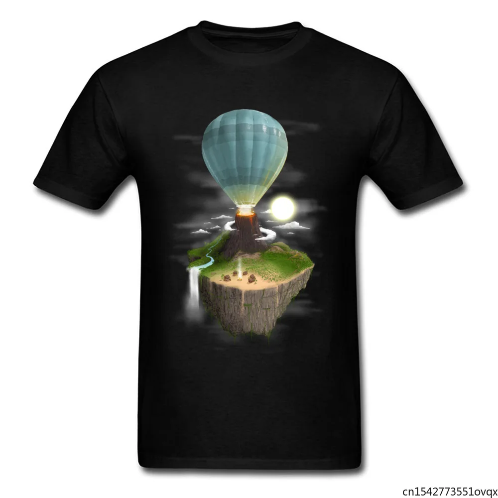 

Cool Tshirt Designs Tropical Escape Hot Air Balloon Plain Oversized T Shirt Clothes Short Sleeve Shirt