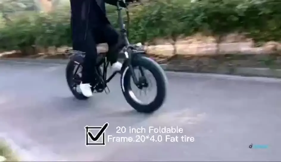 

Wholesale 20 inch fat tire folding ebike bicycle 500W Motor 48V 20Ah Adult fastest electric bike