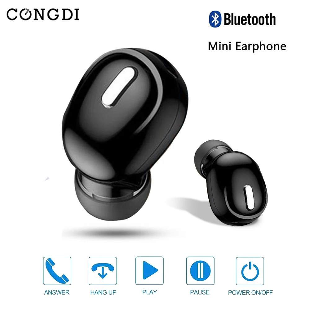 Миниатюрные беспроводные наушники-вкладыши Bluetooth 5 0 наушники с микрофоном