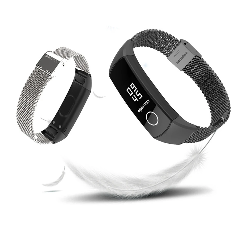 Mijobs металлический ремешок для Honor Band 5 4 браслет из нержавеющей стали браслет для huawei Honor band 5 оксиметрические умные часы для женщин и мужчин