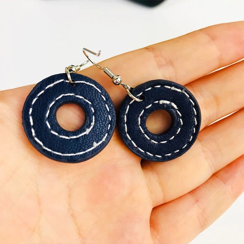 Женские серьги из искусственной кожи Cpop креативные элегантные длинные в форме