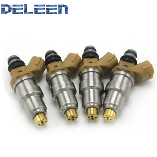 

Deleen SET OF 4 DENSO FUEL INJECTOR 1992-1995 T OYOTA PASEO 1.5L L4 23250-11100 Car Accessories